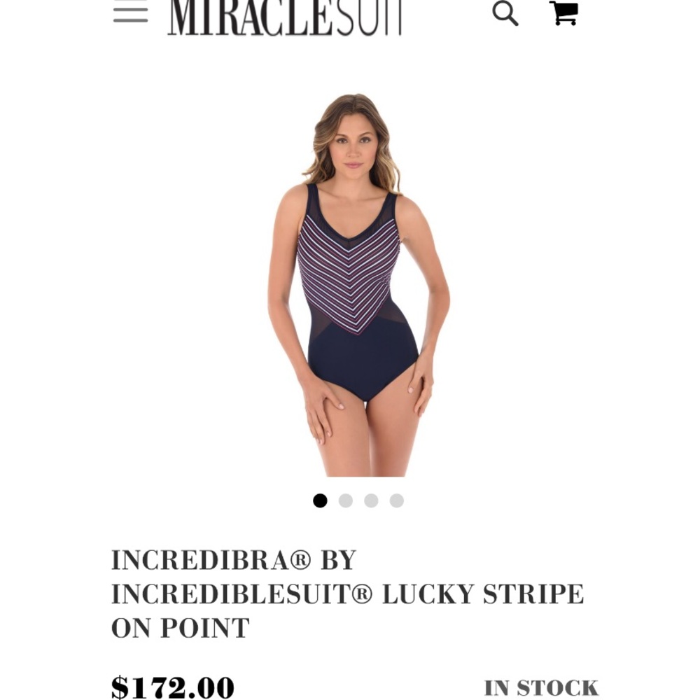 Miraclesuit navy one piece